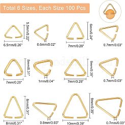 600Pcs 6 Styles Brass Open Quick Link Connectors&nbsp;FIND-CA0004-01