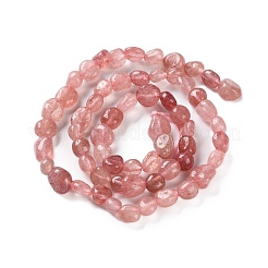 Natural Strawberry Quartz Beads Strands&nbsp;G-P497-01C-43