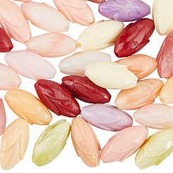 40Pcs 10 Colors Dyed Synthetic Coral & Resin Beads&nbsp;SHEL-SP0001-07A