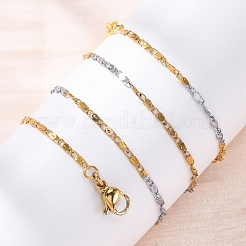 Brass Link Chain Necklaces for Women&nbsp;NJEW-D302-68G