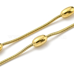 304 Stainless Steel Satellite Chains Double Layer Wrap Bracelet&nbsp;LS-BJEW-K235-02G