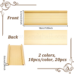 20Pcs 2 Colors Aluminium Alloy Commodity Label Display&nbsp;ODIS-NB0001-59