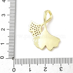 Brass Micro Pave Cubic Zirconia with Enamel Pendants&nbsp;KK-Z134-14G-03