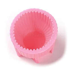 Ribbed Pillar Geometry Scented Candle Silicone Molds&nbsp;LS-DIY-G106-01B