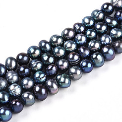 Natural Cultured Freshwater Pearl Beads Strands&nbsp;PEAR-N013-05C-01