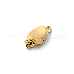 Ion Plating(IP) 304 Stainless Steel Box Clasps&nbsp;STAS-Z066-05G-03