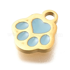 304 Stainless Steel Enamel Charms&nbsp;STAS-L022-466G-03