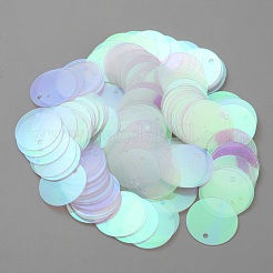 Rainbow Iridescent PVC Paillette/Sequins Pendants&nbsp;KY-WH0046-100D