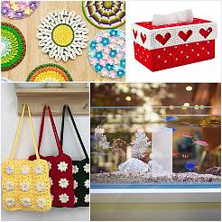 Rectangle Plastic Mesh Canvas Sheets & Folder Rod&nbsp;DIY-CP0012-71