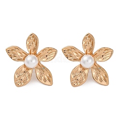 Alloy & Plastic Pearl Stud Earrings for Women&nbsp;EJEW-U028-08G