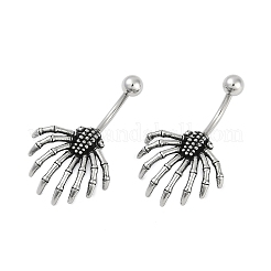 Spider 316 Surgical Stainless Steel Belly Button Rings&nbsp;EJEW-G416-06AS