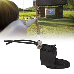 1Pc PU Leather Adjustable Thumb Guard for Shooting&nbsp;DIY-CL0002-38A
