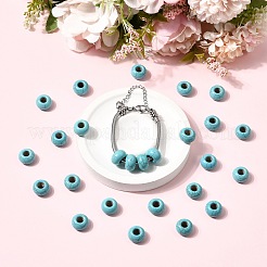 Synthetic Turquoise European Beads&nbsp;TURQ-S283-34A
