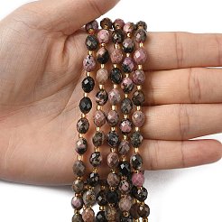 Natural Rhodonite Beads Strands&nbsp;G-F809-A21-01