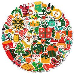 50Pcs Christmas Theme Cartoon Paper Stickers&nbsp;DIY-P085-12