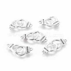 Tibetan Style Alloy Handcuff with Freedom Links connectors&nbsp;X-TIBE-S236-AS-LF