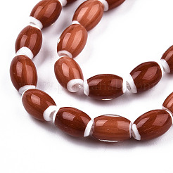 Handmade Lampwork Beads Strands&nbsp;LAMP-N023-004-07