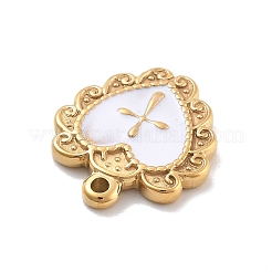 304 Stainless Steel Enamel Pendants&nbsp;X-STAS-M092-12G-02