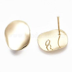 Brass Stud Earring Findings&nbsp;KK-S348-108