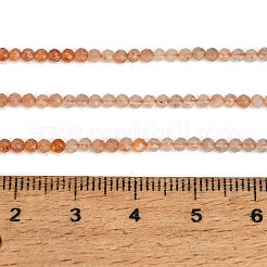 Gradient Color Natural Sunstone Beads Strands&nbsp;GG-CBA1668-A01-2mm