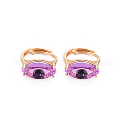 Evil Eye Glass Ajuastable Rings&nbsp;RJEW-S048-002G-NF
