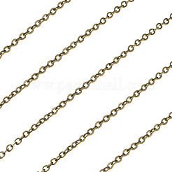 Brass Coated Iron Flat Cable Chains&nbsp;CH-TAC0007-01AB