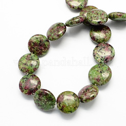 Synthetic Ruby in Zoisite Stone Beads Strands&nbsp;G-S110-16