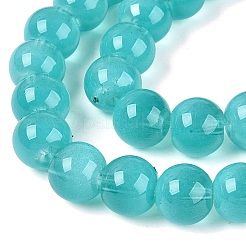 Transparent Glass Imitation Cat Eye Beads Strands&nbsp;GLAA-Q110-01C-07