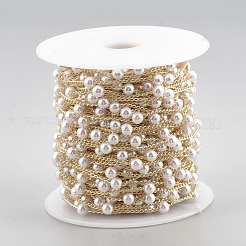 Handmade ABS Plastic Imitation Pearl Beaded Chains&nbsp;CHC-S004-08G