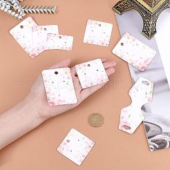200 Pcs 4 Styles White Cardboard Display Cards&nbsp;CDIS-CA0001-13