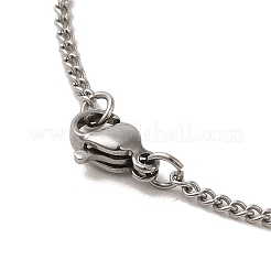 Brass Micro Pave Cubic Zirconia Pendant Necklaces&nbsp;NJEW-M211-04B-P