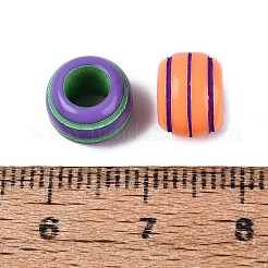 Spray Painted Opaque Acrylic European Beads&nbsp;SACR-N020-03