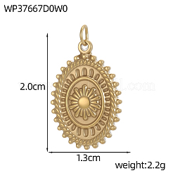 304 Stainless Steel Pendants&nbsp;SA-OY001-15G