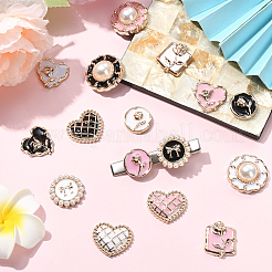 72Pcs 18 Styles Enamel Resin Cabochons&nbsp;CRES-SP0001-08
