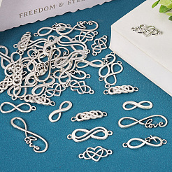 42Pcs 7 Styles Tibetan Style Alloy Connector Charms&nbsp;FIND-TA0003-14