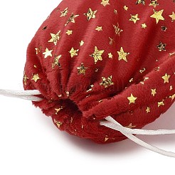 Gold Stamping Christmas Velvet Storage Bags&nbsp;ABAG-Q053-01A-03A