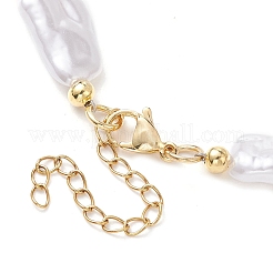 Plastic Imitation Pearl with Acrylic Beaded Necklaces for Women&nbsp;NJEW-JN04662