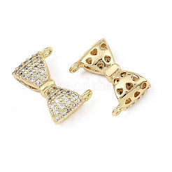 Brass Micro Pave Clear Cubic Zirconia Charms&nbsp;CU-B002-07G