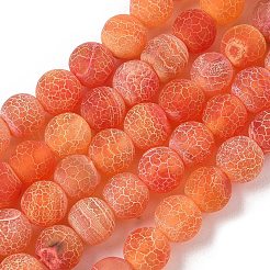 Natural Weathered Agate Beads Strands&nbsp;G-P414-A05