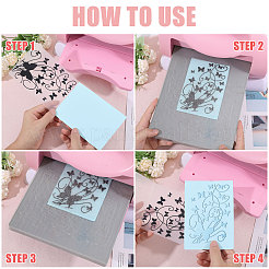 9Pcs 9 Styles Transparent Plastic Embossing Template Folders&nbsp;AJEW-GL0002-17