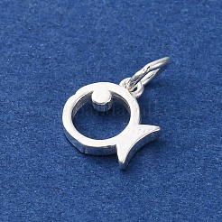 925 Sterling Silver Hollow Fish Charms&nbsp;STER-D304-01S