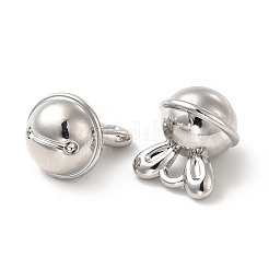 Rack Plating Alloy Rabbit Charms&nbsp;FIND-G044-02P