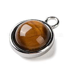 Natural Tiger Eye Pendants&nbsp;STAS-L022-398G-P