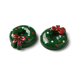 Christmas Opaque Resin Cabochons&nbsp;RESI-K019-34