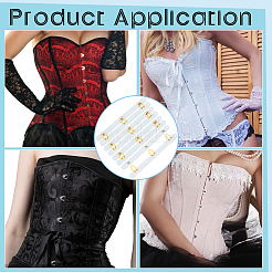 4 Pairs Stainless Steel Corset Busk&nbsp;DIY-BC0017-51B