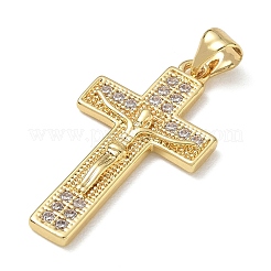 Easter Brass Micro Pave Clear Cubic Zirconia Pendants&nbsp;CU-CBAC7ED-03G