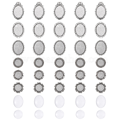 5Pcs Vintage Tibetan Alloy Brooch Cabochon Bezel Settings&nbsp;FIND-YW0009-70