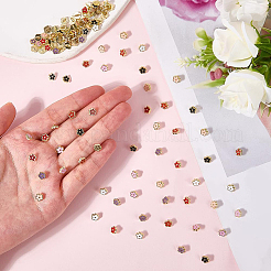 140Pcs 7 Colors Alloy Enamel Buttons&nbsp;FIND-GF0008-29