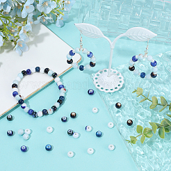 160Pcs 8 Styles Handmade Porcelain Beads&nbsp;PORC-SC0001-43