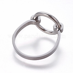 304 Stainless Steel Finger Rings&nbsp;RJEW-E158-08P-18mm